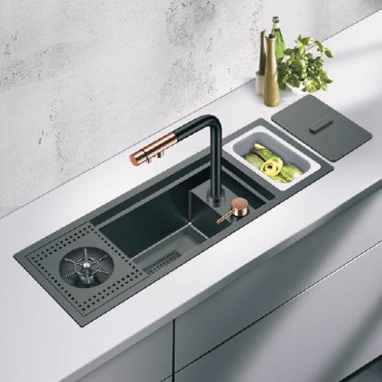 Lavabo ve Nano Kaplamalı Lavabo Barı için Otomatik Tunç Cam Durulayıcı